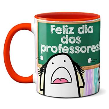 Imagem de Caneca Flork Meme Professor Paciência No Coração Presente (Vermelha)