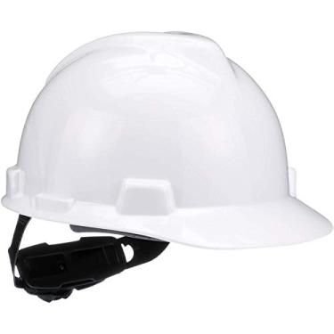 Imagem de MSA - V-Gard Hard Hats, Fas-Trac Ratchet Suspension, Size 6 1/2 - 8, White 475358 (DMi EA