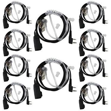 Imagem de Tenq 2 Pin Covert Air Acoustic Tubo Fone de ouvido fone de ouvido fone de ouvido Pacote com 10 para Kenwood Puxing Baofeng Uv-5r Uv-5ra 888s H777