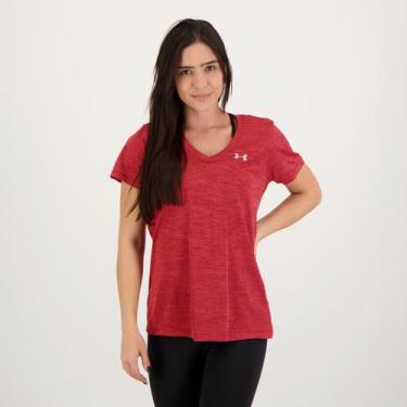 Imagem de Camiseta Under Armour Tech Twist Feminina Vermelha