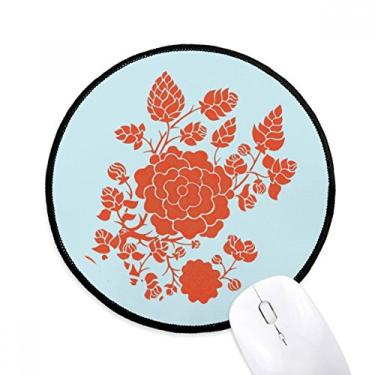 Imagem de Tapete de mouse com estampa de rosas e flores vermelhas para computador