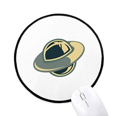 Imagem de DIYthinker Universo Alien Monster UFO Mouse Pad Desktop Office Tapete redondo para computador