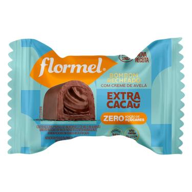 Imagem de Bombom Flormel Recheado com Creme Extra Cacau Zero Açúcar com 12g 12g