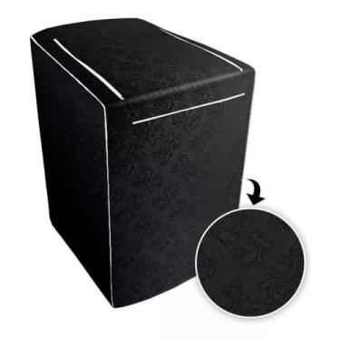 Imagem de Capa De Maquina Lavar Brastemp Electrolux Consul 11kg 12kg 13kg 15kg 16kg 17kg Preto (P)