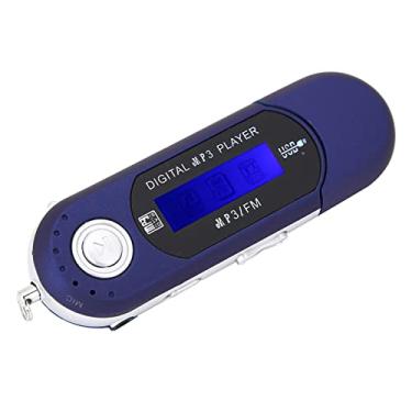 Imagem de Mp3, Música Portátil Mp3 Usb Player Usb Sony Mp 3 Rádio Despertador Bluetooth Cartão de Memória de Voz Prateado Oth Cd Player Com Tela Lcd Rádio Fm (Azul)