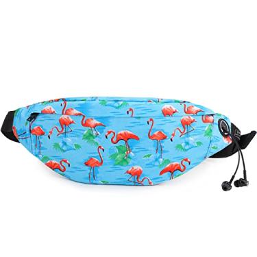 Imagem de TINYAT Pochete pequena para homens e mulheres, bolsa de cintura, bolso superleve para caixa de viagem, kit de ferramentas T201, Flamingo azul, Small, Lazer