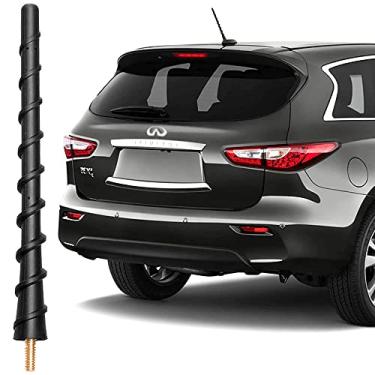 Imagem de KSaAuto Antena para Infiniti EX35 EX37 FX35 FX45 QX70 QX60 JX35 FX37 2003-2017, substituição de antena Infiniti curta, antena de teto Infiniti para carro de 17 cm para recepção de rádio AM FM