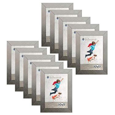 Imagem de Kit 10 Molduras Porta Retrato 10X15 Prateado