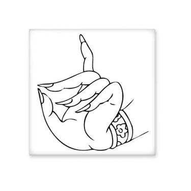 Imagem de Alfândega Mão Padrão de Desenho Azulejo Cerâmica Brilhante Decalque Pedra Adorna Tijolo Vitrificado