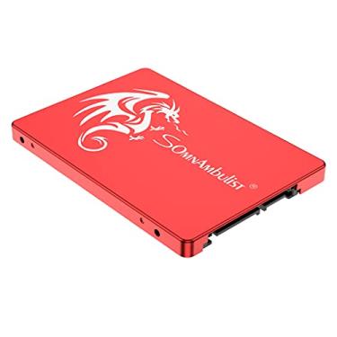 Imagem de Somnambulist SSD 240GB SATA III 6GB/S Interno Disco sólido 2,5”7mm 3D NAND Chip Up To 520 Mb/s (Vermelho Dragão-240GB)