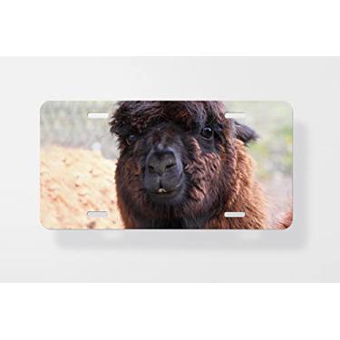 Imagem de Capa para placa de licença Alpaca – Capa para placa de carro – Capa para placa de carro 15,24 x 30,48 cm