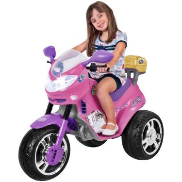 Imagem de Mini Moto Elétrica Infantil Meninas Princess Meg 6v Rosa - Magic Toys