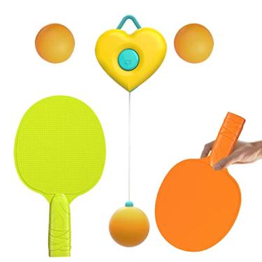 Imagem de 5 tênis mesa, tênis mesa, brinquedo treinamento rebote rápido ajustável, ping-pongue, incluído na raquete tênis mesa Nanyaciv