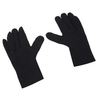 Imagem de Luvas de Neoprene, Luvas de Pesca 2 Peças Térmicas Confortáveis ​​3mm Multiuso Portátil para Natação (M)