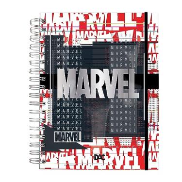 Imagem de Caderno Smart Colegial com folhas reposicionáveis Marvel - Fechamento em Elástico