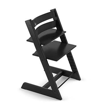 Imagem de Cadeira Tripp Trapp Preta da Stokke - Cadeira ajustável para bebês, crianças e adultos - Prática, confortável e ergonômica - Design clássico