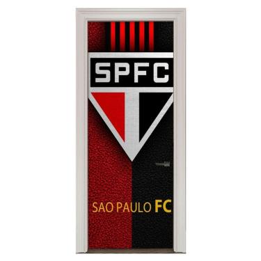 Imagem de Adesivo Vinil Para Portas Futebol São Paulo Fc