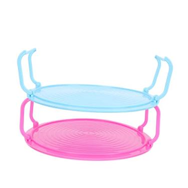 Imagem de Homoyoyo Suporte De Rack De Vapor Para Micro-Ondas 4 Unidades Suporte Para Micro-Ondas Bandeja Para Cozinhar Bandeja Para Grelhar Alimentos Suporte Para Prato Suporte Redondo