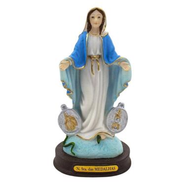 Imagem de Imagem Nossa Senhora Das Graças Medalha Milagrosa Resina 15