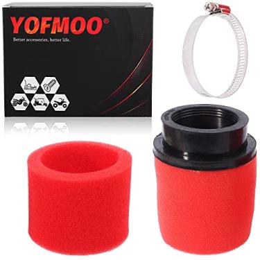 Imagem de Yingshop — Filtro de ar de desempenho de cápsula dupla de espuma vermelha de 38 mm 39 mm 40 mm 40 mm 1,5 cm vermelho de 3,8 cm compatível com 50 cc -90 cc 125 cc 150 cc GY6 motocicleta ATV Scooter Quad Go Kart Moped Pit Dirt Bike Kawasaki Suzuki