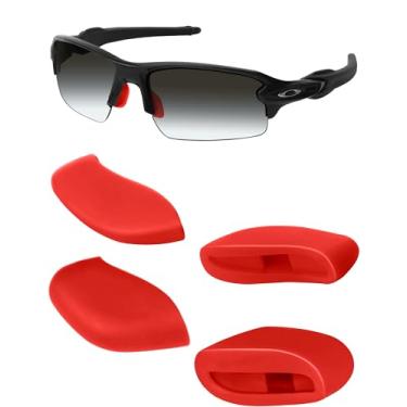Imagem de Mryok Nosepiece Nosepiece Nosepiece para óculos de sol Oakley Flak XS OJ9005 - Vermelho