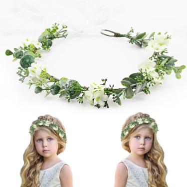 Imagem de MEMOVAN Tiara floral boêmia para mulheres e meninas