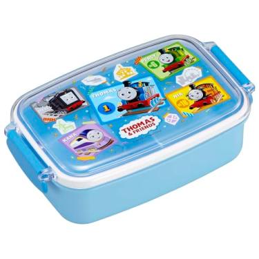 Imagem de OSK Lancheira PL-1R Thomas & Friends, azul, lavável na lava-louças, segura para micro-ondas, inclui divisórias