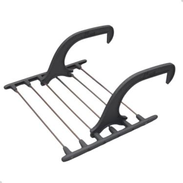 Imagem de Varal Portátil Aluminio para Secar Roupas Apartamento Varanda Box Porta Janela 80cm