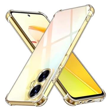 Imagem de Capa Capinha Com Bordas Anti Impacto Para Realme C55 Tela de 6,72 Polegadas (Bluepink)