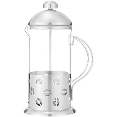 Imagem de Cafeteira Prensa Francesa Premium Vidro e Inox 600ml Café Chá ou Leite Modelo Mini Grãos de Café DIASO STORE