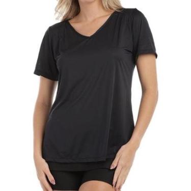 Imagem de Camiseta Fitness DelRio Feminina T-Shirt em Microfibra-Feminino