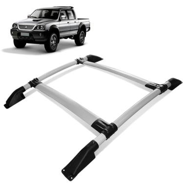 Imagem de Rack Bagageiro Teto L200 Sport 2004 a 2012 Tubolar Prata