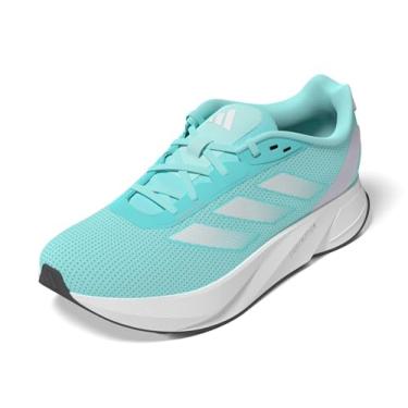 Imagem de adidas Tênis de corrida feminino Duramo Sl, Flash Aqua/Branco/Prata Dawn, 35