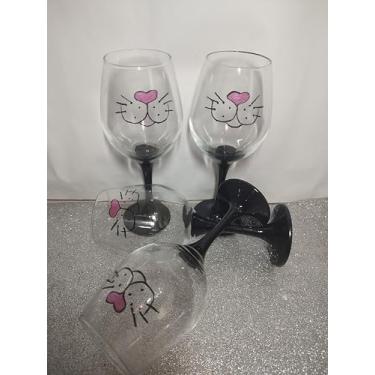 Imagem de Jogo de 4 Taças de Vidro com Desenho de Coelho, 300ml