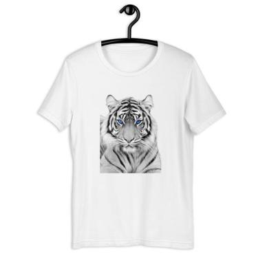 Imagem de Camiseta Tshirt Masculina Tigre Olhar Azul-Masculino
