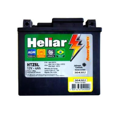 Imagem de Bateria Moto Heliar 4ah Amperes Titan Fan Cargo 125 150 160 Ks