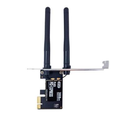 Imagem de Placa De Rede Wireless Pci Express 2 Antenas 300mbps - Knup
