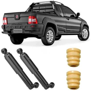 Imagem de 2 Amortecedor Strada 98 a 2017 Traseiro Motorista Passageiro Nakata e 