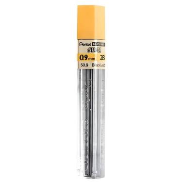 Imagem de Tubo Mina Grafite Hi-polymer Super Pentel 0.9Mm 2b Vermelho com 12 Un.