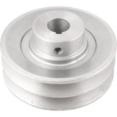 Imagem de Polia Alumínio 2 Canais Perfil A 100mm com Furo 3/4" Vonder