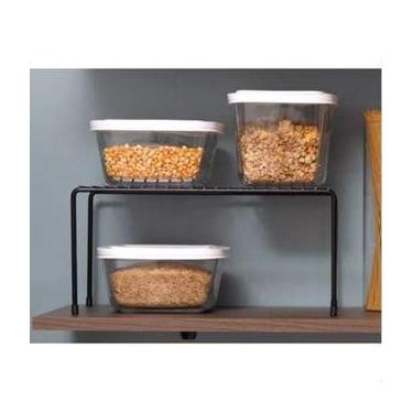 Imagem de Organizador De Armário De Cozinha Mesinha Médio Preto - Vapet Vupet