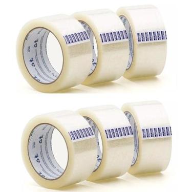 Imagem de Fita Adesiva Transparente 45MM X 100M 6 Rolos Alltape