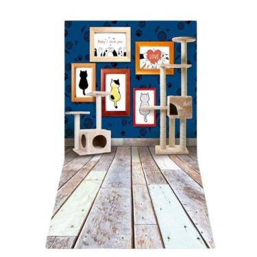 Imagem de Fundo Fotográfico Painel Cenário Pet Shop - Gatinhos - Color Decor