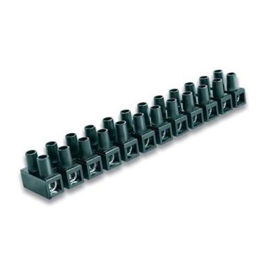 Imagem de Kit 3 Barra Conector Elétrico Bloco Borne Múltiplo 10mm para Cabo Fio 