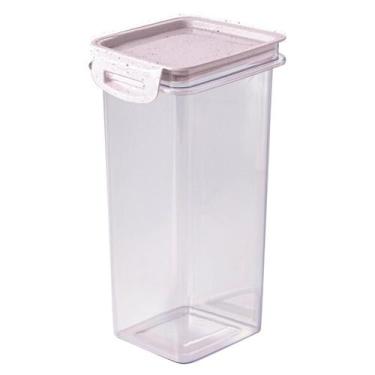 Imagem de Potes herméticos em acrílico para mantimentos empilháveis - PLASUTIL, 