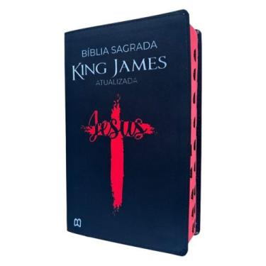 Imagem de Bíblia King James Cruz KJA com indice e Letras grandes - CENTRAL