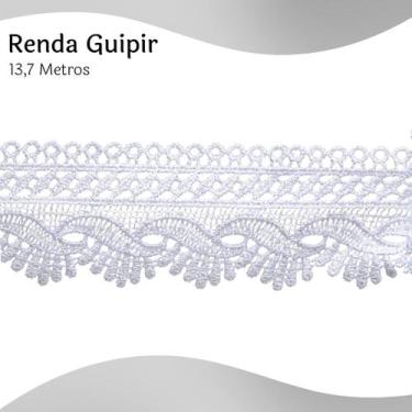 Imagem de Renda Guipír Prata - Rolo Com 13,7 Metros - Chl589 - Nybc