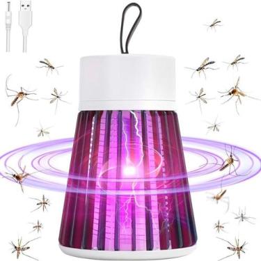 Imagem de Abajur Mata Mosquito Choque Elétrico Recarregável Usb - DESERT ECOM