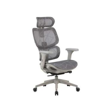Imagem de Cadeira Elements Ergonômica Escritório Siggy Cinza