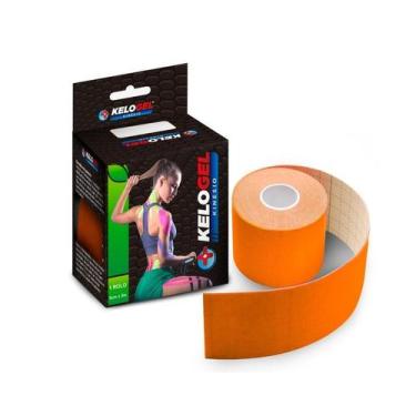 Imagem de Bandagem Elástica Adesiva Fisioterapia Muscular Kelogel 5Un